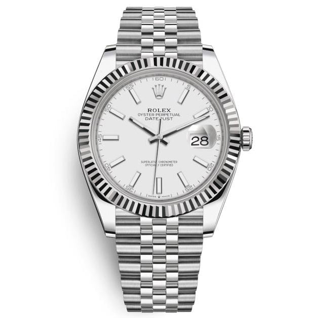 Datejust 126334 White Index Oyster 41mm&36mm Stainless Steel Watch 1