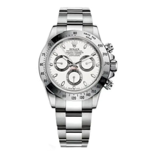 Cosmograph Daytona 116520 Stainless Steel APH White Dial 40mm Watch 1