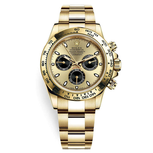 Cosmograph Daytona m116508-0014 Champagne Black Index Oyster 40mm Watch 1